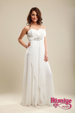 2010 cream-colored chiffon   askılıgece dress , simple wedding ceremonies for wedding dress as may be   preferred.